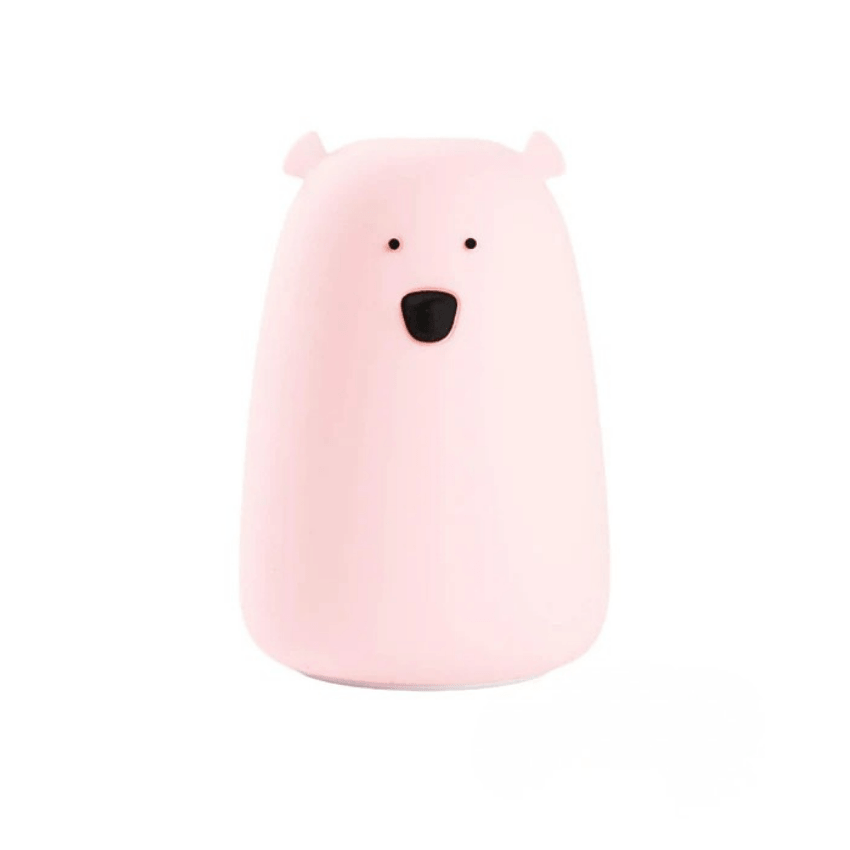 Grote beer lamp Roze Oplaadbaar USB-C