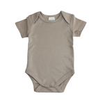 Romper Korte Mouw Extra Soft Sesam – 100% Biologisch Katoen