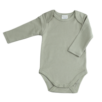 Romper Lange Mouw Extra Soft Olijf – 100% Biologisch Katoen