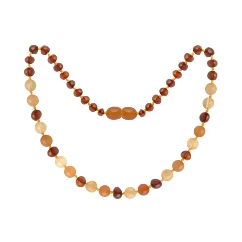 Barnsteen ketting baby/peuter quartz - aventurine