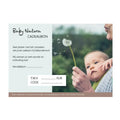 Baby Natura Cadeaubon hardcopy
