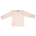 Longsleeve wol/zijde/katoen natuur