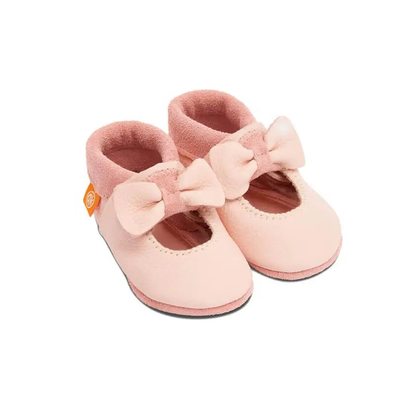 Leren babyslofjes ballerina