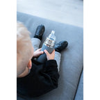 RVS rietjesfles 325ml grijs